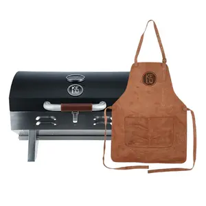 Pack Parrilla Kelü Wild Barbecue + Pechera de Cuero