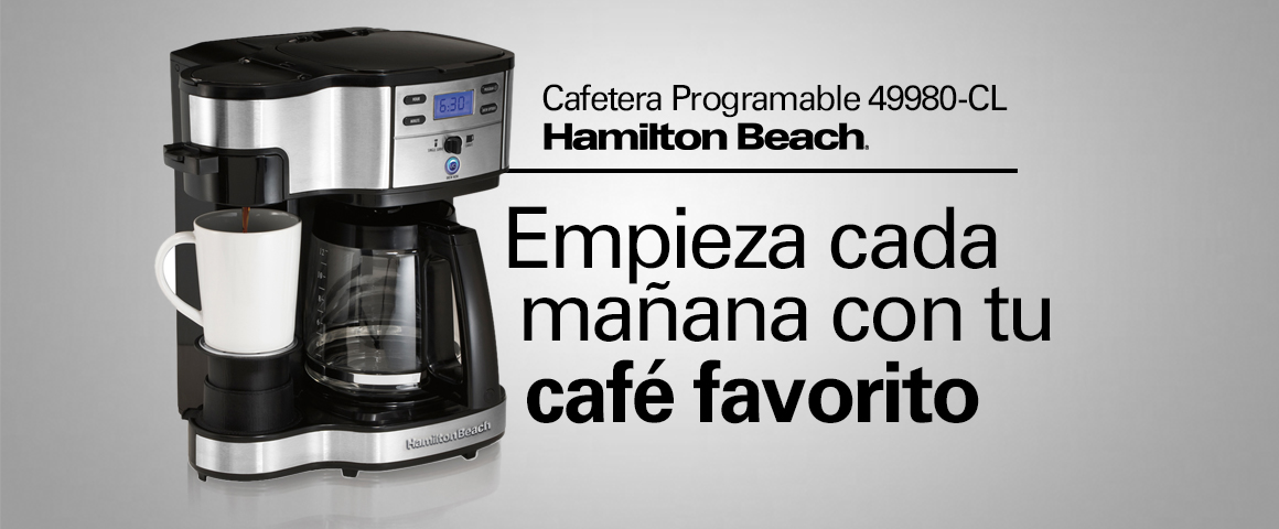 Cafetera Programable 49980-CL Hamilton Beach - Puro y Claro